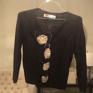 Anthropologie size medium black cardigan